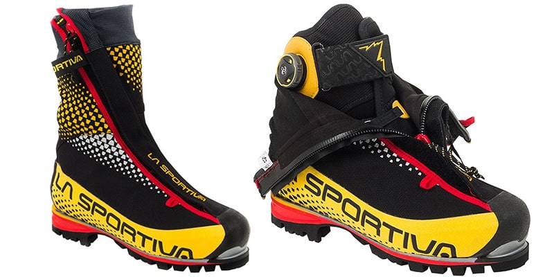 Hybrid mountaineering boots
